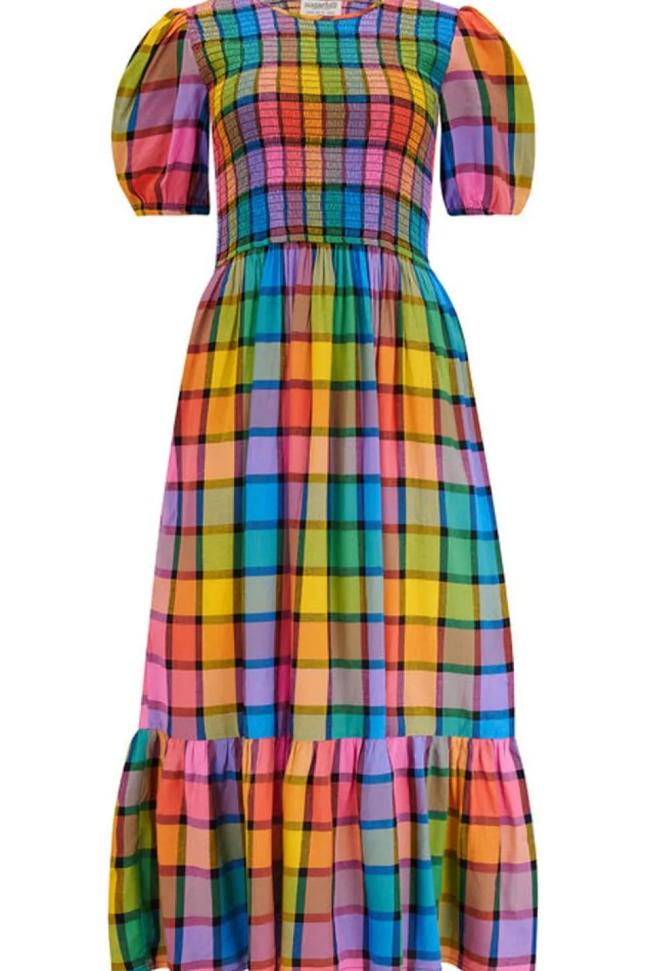 Midi-Sugarhill Brighton Yolanda Midi Dress Rainbow Check