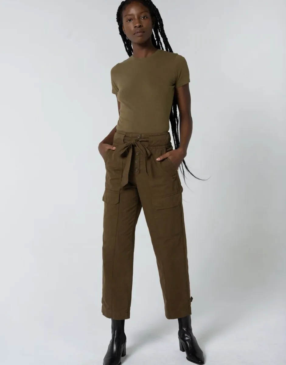 Pants-Unpublished Mia Belted Utility Pant Earth